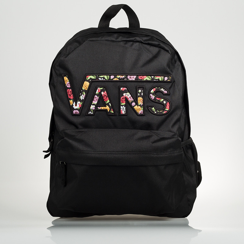Descubre la nueva mochila Vans Realm Flying V con logo floral